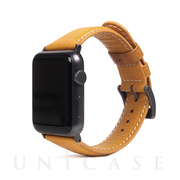 【Apple Watch バンド 45/44/42mm】Italian Minerva Box Leather (タン) for Apple Watch SE(第2/1世代)/Series9/8/7/6/5/4/3/2/1