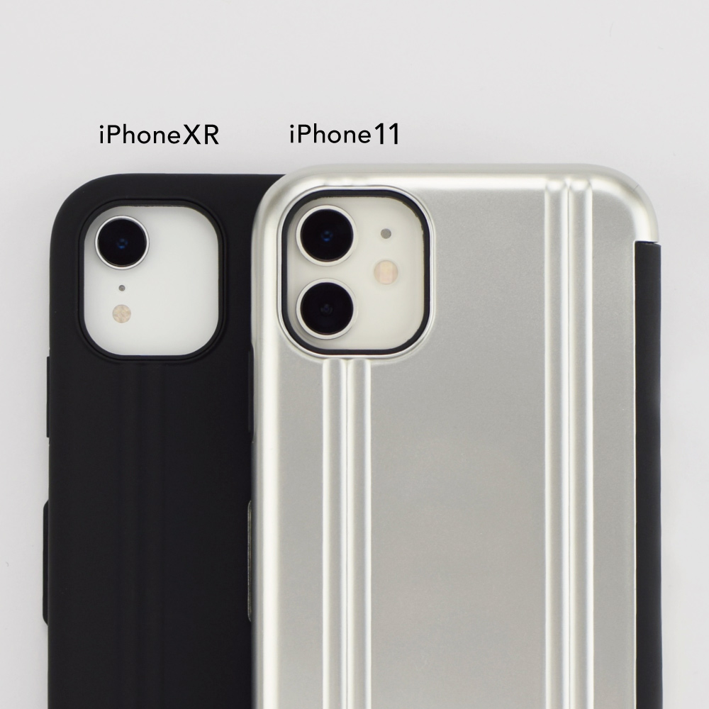 【アウトレット】【iPhone11/XR ケース】ZERO HALLIBURTON Hybrid Shockproof Flip case for iPhone11 (Silver)サブ画像