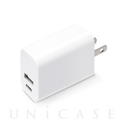 USB PD 電源アダプタ USB-C ＆ USB-Aポート (ホワイト)