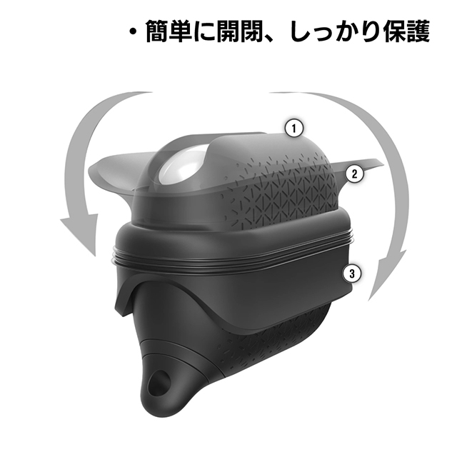 【AirPods Pro(第1世代) ケース】プレミアム防水ケース (レッド)goods_nameサブ画像