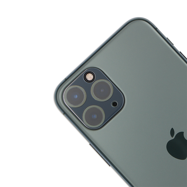 【iPhone11 Pro/11 Pro Max フィルム】カメラ全体保護アクリルカバー (ブラック)サブ画像