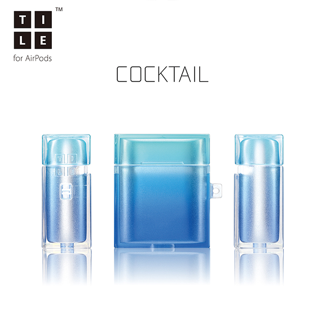 【AirPods(第2/1世代) ケース】TILE COCKTAIL (グラデーション BLUE)goods_nameサブ画像