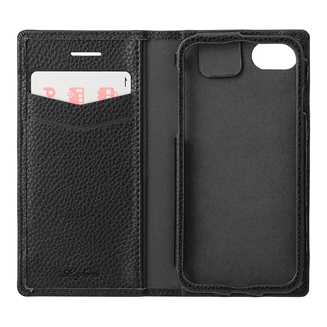 【iPhoneSE(第3/2世代)/8/7/6s/6 ケース】“Shrink” PU Leather Book Case (Black)goods_nameサブ画像