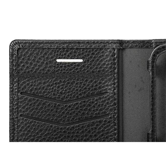 【iPhoneSE(第3/2世代)/8/7/6s/6 ケース】“Shrink” PU Leather Book Case (Black)goods_nameサブ画像