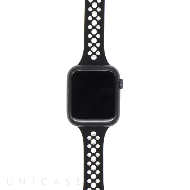 【Apple Watch バンド 41/40/38mm】スポーツバンド (ブラック) for Apple Watch SE(第2/1世代)/Series9/8/7/6/5/4/3/2/1