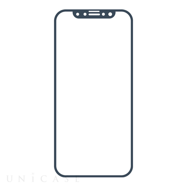 【iPhone11/XR フィルム】iFace ラウンドエッジ強化ガラス 液晶保護シート (Reflection/ネイビー)