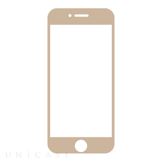 【iPhone8/7/6s/6 フィルム】iFace ラウンドエッジ強化ガラス 液晶保護シート (Reflection/ベージュ)