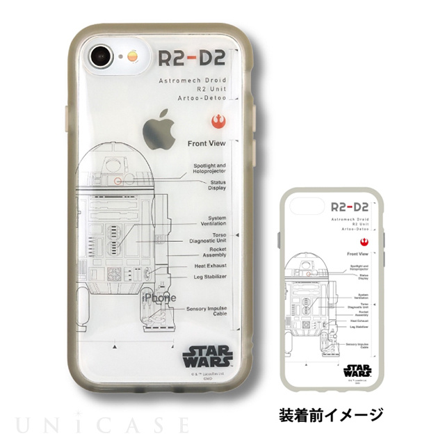 【iPhoneSE(第3/2世代)/8/7/6s/6 ケース】STAR WARS IIII fit Clear (R2-D2)