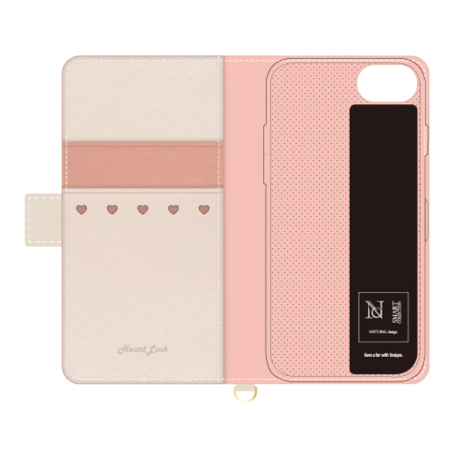 【iPhoneSE(第3/2世代)/8/7/6s/6 ケース】手帳型ケース Heart Lock (Pink)goods_nameサブ画像