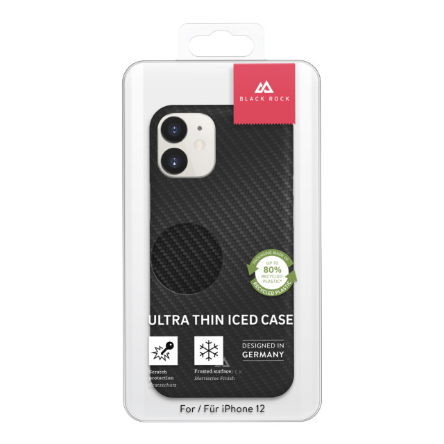 【iPhone12 mini ケース】Ultra Thin Iced Case (Flex Carbon Black)サブ画像