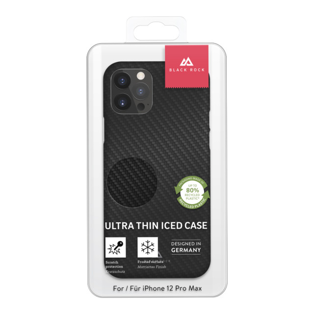 【iPhone12 Pro Max ケース】Ultra Thin Iced Case (Flex Carbon Black)サブ画像