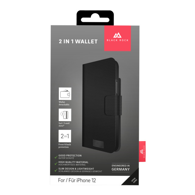 【iPhone12 mini ケース】2-In-1 Wallet (Black)サブ画像