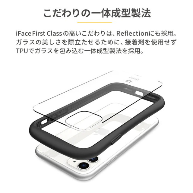 【iPhone12 mini ケース】iFace Reflection強化ガラスクリアケース (ネイビー)サブ画像