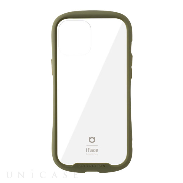 【iPhone12 Pro Max ケース】iFace Reflection強化ガラスクリアケース (カーキ)