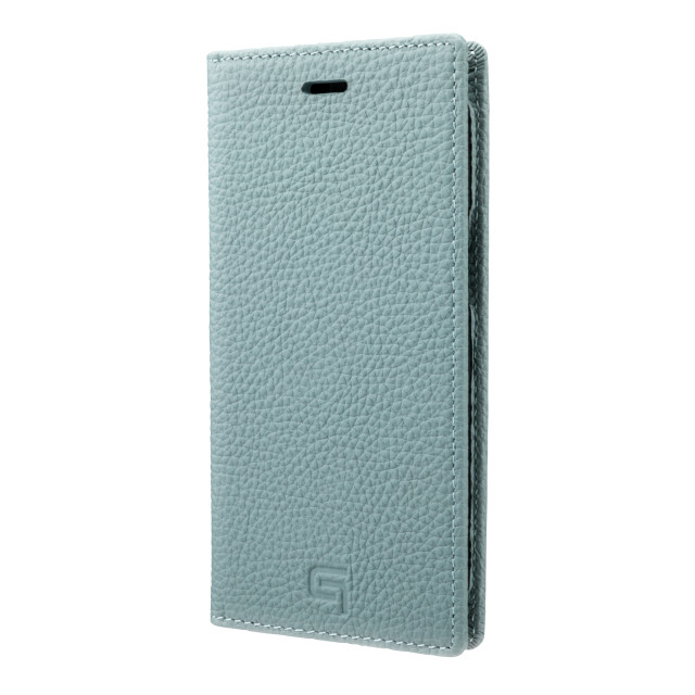 【iPhone12 mini ケース】Shrunken-Calf Leather Book Case (Baby Blue)サブ画像