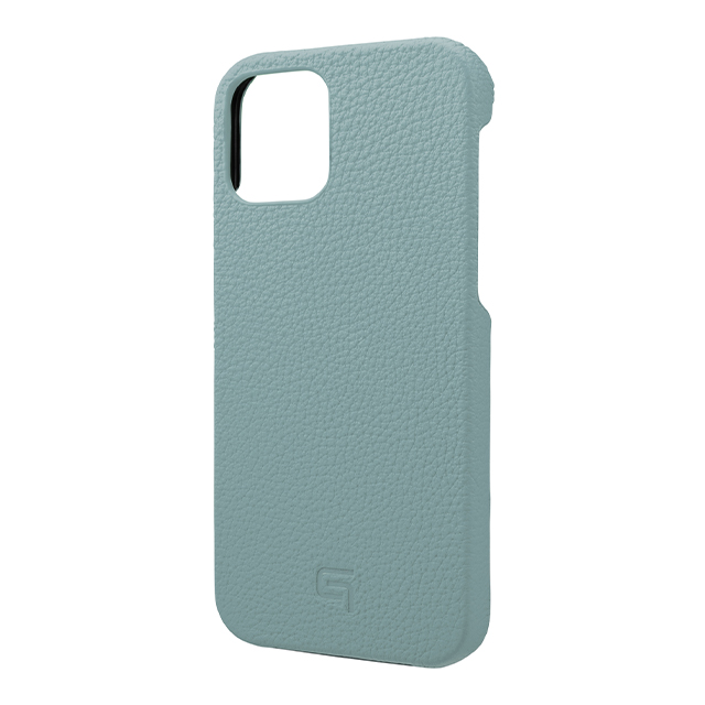 【iPhone12/12 Pro ケース】Shrunken-Calf Leather Shell Case (Baby Blue)サブ画像