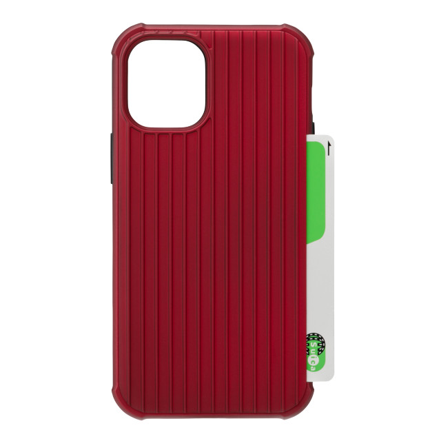【iPhone12 mini ケース】”Rib-Slide” Hybrid Shell Case (Red)サブ画像