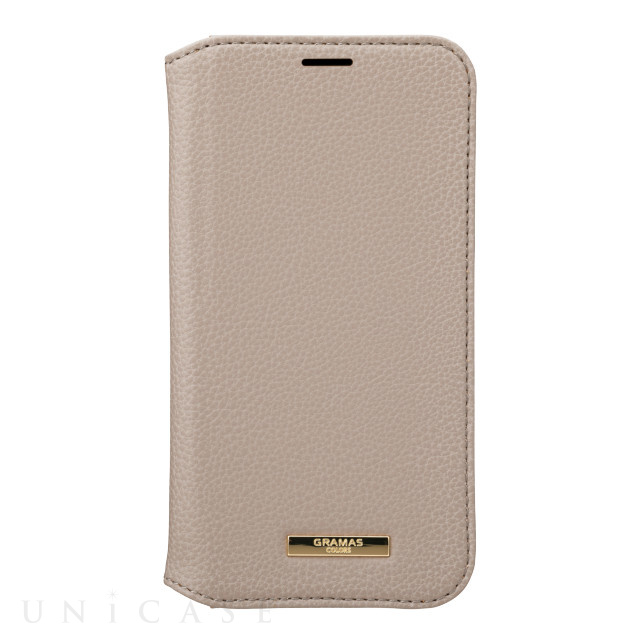 【iPhone12/12 Pro ケース】“Shrink” PU Leather Book Case (Greige)
