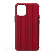 【iPhone12 mini ケース】”Rib-Slide” Hybrid Shell Case (Red)