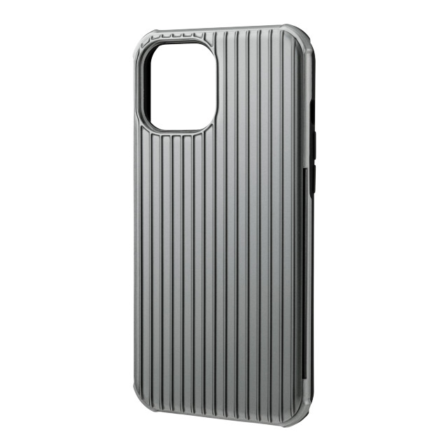 【iPhone12 Pro Max ケース】”Rib-Slide” Hybrid Shell Case (Gray)サブ画像