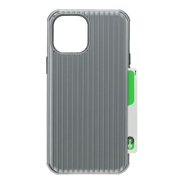 【iPhone12 Pro Max ケース】”Rib-Slide” Hybrid Shell Case (Gray)サブ画像