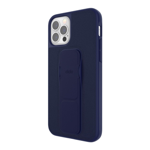 【iPhone12/12 Pro ケース】CLEAR GRIPCASE Saffiano (Navy Blue)サブ画像