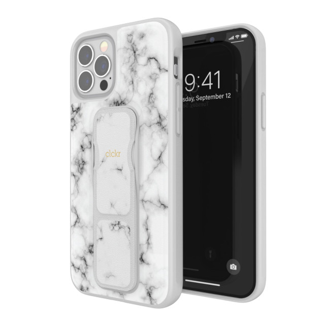 【iPhone12/12 Pro ケース】CLEAR GRIPCASE Marble (White Marble)サブ画像