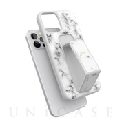 【iPhone12/12 Pro ケース】CLEAR GRIPCASE Marble (White Marble)