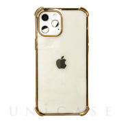【iPhone12 mini ケース】Glitter shockproof soft case (Gold)