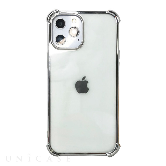 【iPhone12/12 Pro ケース】Glitter shockproof soft case (Silver)