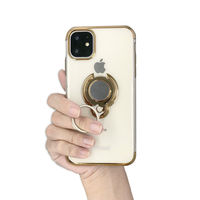 【iPhone12/12 Pro ケース】Electroplated Ring PC Case (ブラック)サブ画像