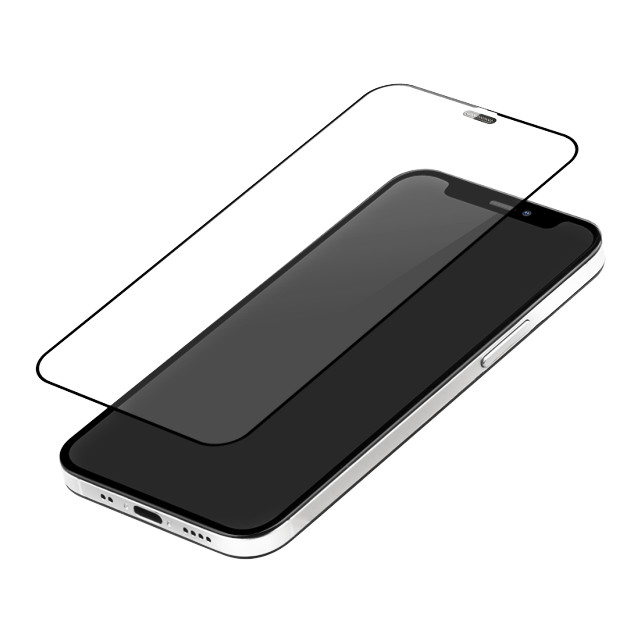 【iPhone12 mini フィルム】貼りミスゼロ全面保護ガラス (光沢)サブ画像
