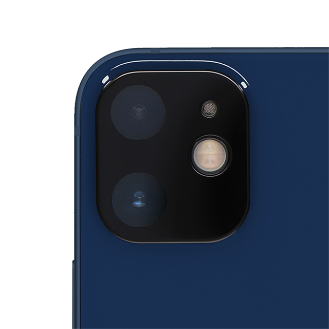 【iPhone12 mini フィルム】カメラレンズ用 全面保護 ガラス レンズプロテクター OWL-CLGIC54シリーズ (ブラック)サブ画像