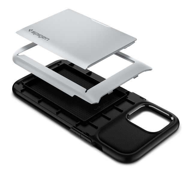 【iPhone12 Pro Max ケース】Slim Armor Wallet (Satin Silver)サブ画像