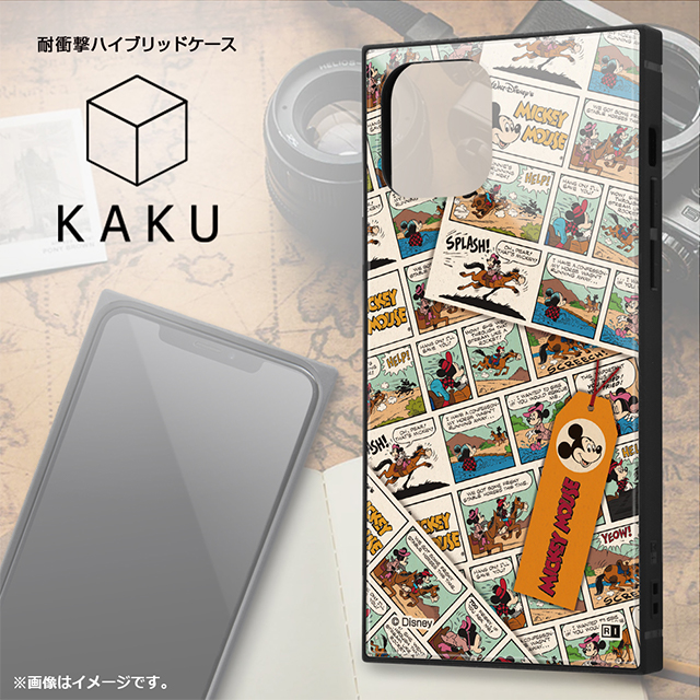 【iPhone12/12 Pro ケース】ディズニーキャラクター/耐衝撃ハイブリッドケース KAKU (ミニーマウス/comic)サブ画像