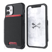 【iPhone12 mini ケース】Exec 4 Leather Flip Wallet Case (Black)