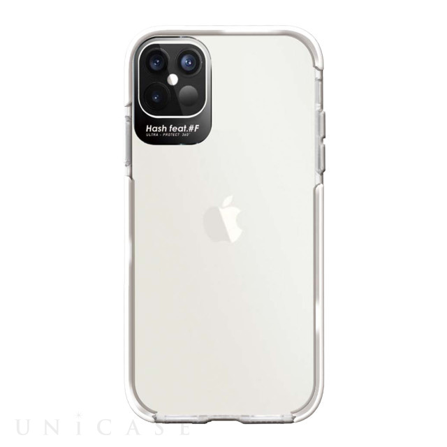 【iPhone12 Pro Max ケース】クリアタフ カラーTPEクリア (WHITE)