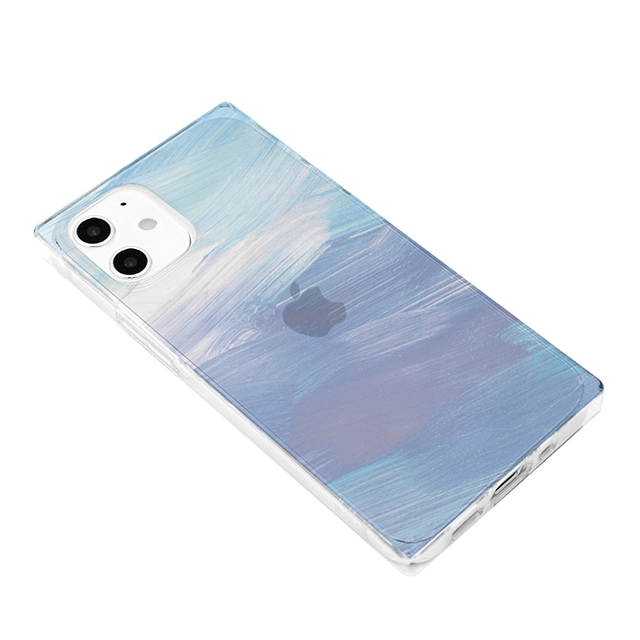 【iPhone12 mini ケース】ソフトスクウェアケース (Blue pastel)サブ画像