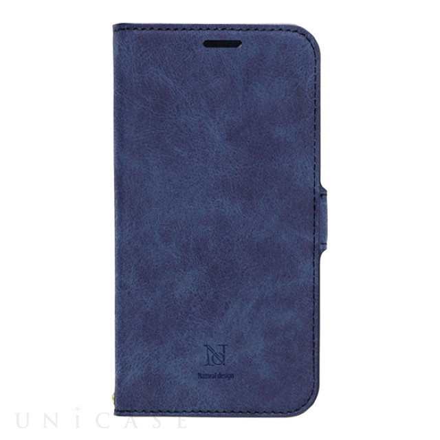 【iPhone12/12 Pro ケース】手帳型ケース Style Natural (Blue)