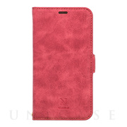 【iPhone12 mini ケース】手帳型ケース Style Natural (Red)