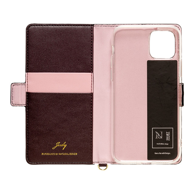 【iPhone12 mini ケース】手帳型ケース JUDY (Pink × Brown)goods_nameサブ画像