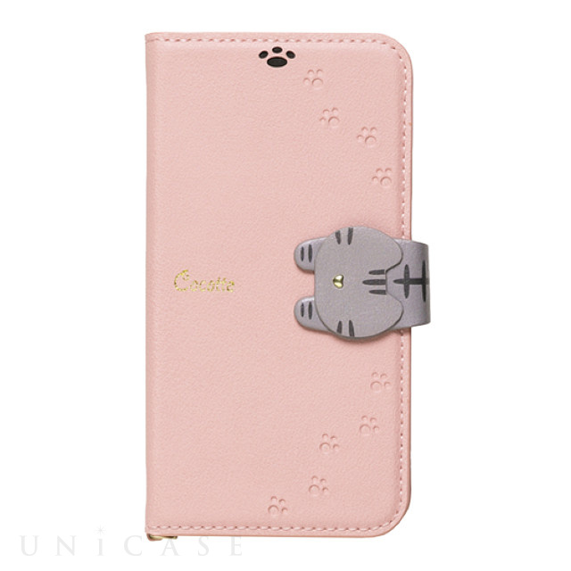 【iPhone12 mini ケース】手帳型ケース Cocotte (Pink Beige)
