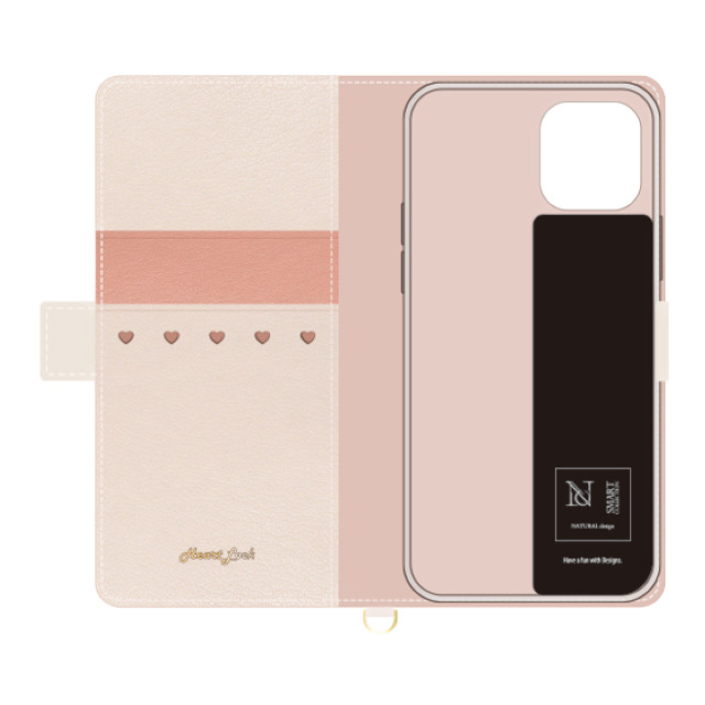 【iPhone12/12 Pro ケース】手帳型ケース Heart Lock (Pink)goods_nameサブ画像