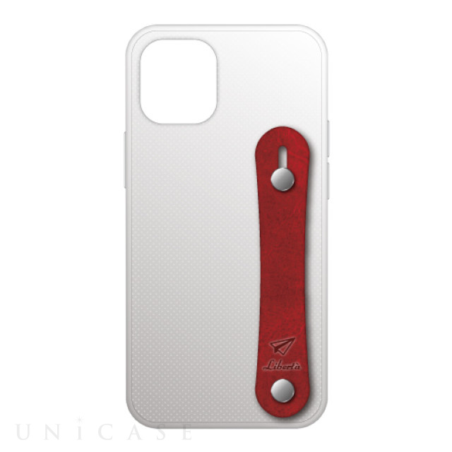 【iPhone12 mini ケース】背面型ケース Liberta (Red 左手持ち用)