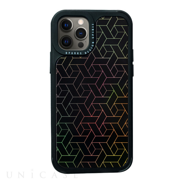 【iPhone12/12 Pro ケース】Twinkle cover (Black pattern)