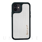 【iPhone12 mini ケース】Leather Case (WHITE)