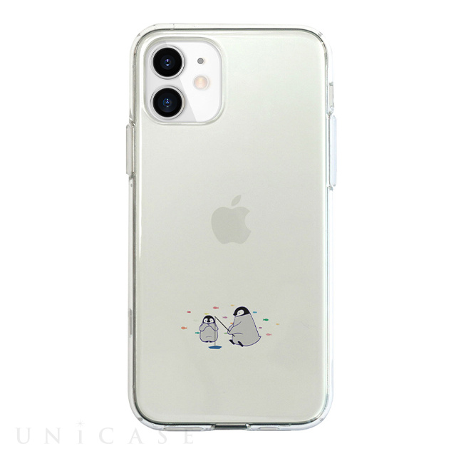 【iPhone12 mini ケース】ソフトクリアケース (ミニ動物 ペンギン)
