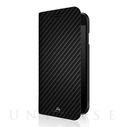 【iPhoneSE(第2世代)/8/7 ケース】Flex Carbon Booklet (Black)