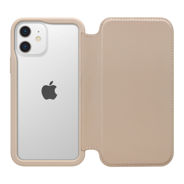 【iPhone12/12 Pro ケース】ガラスフリップケース (ベージュ)goods_nameサブ画像