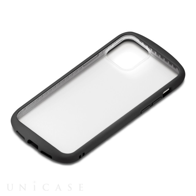 【iPhone12/12 Pro ケース】ガラスタフケース ラウンドタイプ (ブラック)
